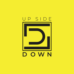 Upside Down Vector Template, Upside Down Man Upside Down Colorful Icon
