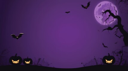 Fototapeta premium Pumpkins, Ghost, Spider Labs, halloween Background