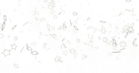 Galactic Christmas Descent: Enthralling 3D Illustration of Falling Holiday Stars from the Cosmos