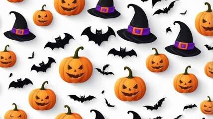 Pumpkins, Ghost, Spider Labs, halloween Background