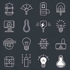 set of icons for web design, Set of stationery line icon set. Included the icons as color pencil, note, drawing stationery, file folder, color swatch and more customize color, stroke width control , e