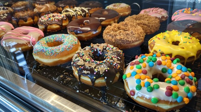 A picture of Vibrant donuts