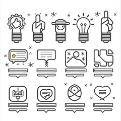 set of icons for kitchen, Set of stationery line icon set. Included the icons as color pencil, note, drawing stationery, file folder, color swatch and more customize color, stroke width control , easy