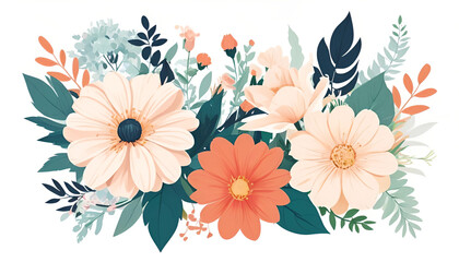 Vector flowers