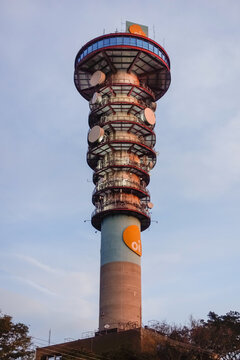 Curitiba, Brazil: panoramic tower of the Brazilian telecommunications company Oi