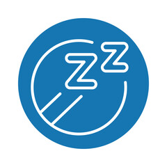 Sleeping drugs line black icon. Vector isolated button.