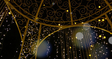 illumination New Year's gazebo