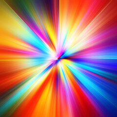 Obraz premium Colorful zoom motion effect. Abstract background. Color lines. Colored texture backdrop and banner. Multi color gradient pattern and textured wallpaper.