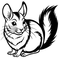 solid-black-outline-chinchilla-animal-vector 