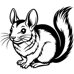 solid-black-outline-chinchilla-animal-vector 