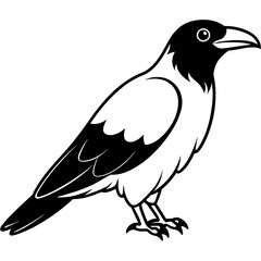 solid-black-outline-common-raven-animal-vector