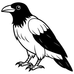solid-black-outline-common-raven-animal-vector