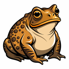 solid-black-outline-common-toad-animal-vector 