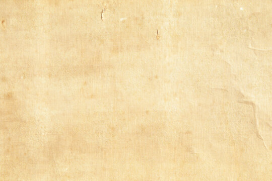 yellowed brown canvas paper texture with stains