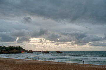 Biarritz, an elegant seaside town on the Basque coast of southwestern France,