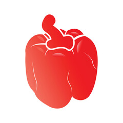 Healthy food capsicum  vector illustration.