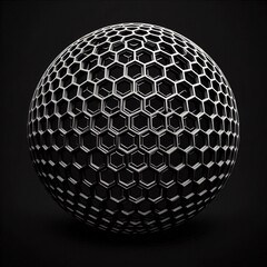 abstract metal ball