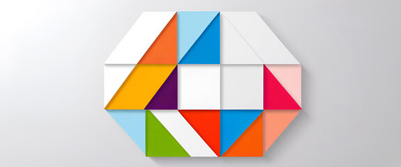 Obraz premium illustrazione con elementi geometrici a tema astratto contemporaneo