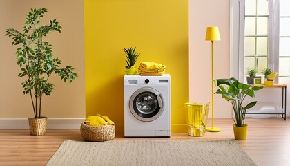 washing machine in the kitchen