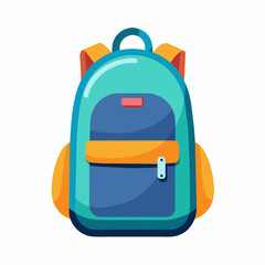 Backpack Vector Illustration Icon