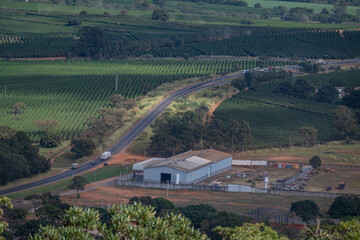 Cidade de Patrocinio, Minas Gerais, vista a distancia a partir do morro das antenas, Miradouro do...