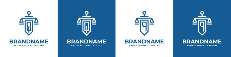 Letter Q Legal Sword, Perfect for Law Firms and Legal Professionals