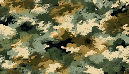Obraz premium classic green forest camouflage military background