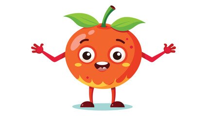 Big Set cute cartoon realistic fruits characters