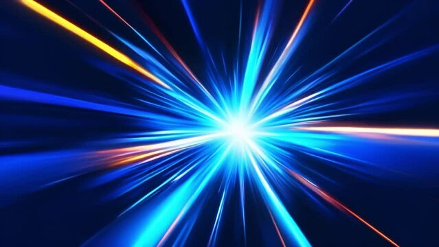 Mesmerizing blue blurred light - 4K H264 30p