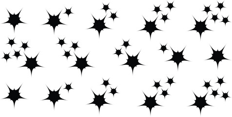 Set of sparkle star icons. Abstract sparkle icon, shine icon, clean icon, flash icon, star shape vector	
