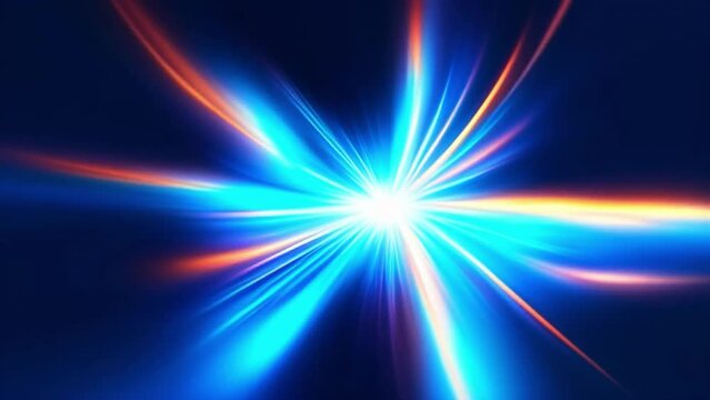 Mesmerizing blue blurred light - 4K H264 30p