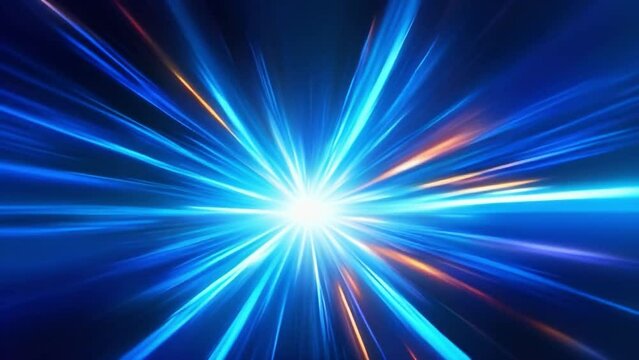Mesmerizing blue blurred light - 4K H264 30p