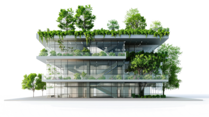 Eco friendly building in the modern city