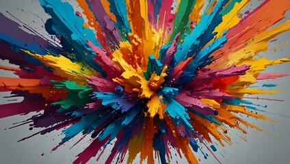 Spectrum Burst: A Celebration of Paint and Color