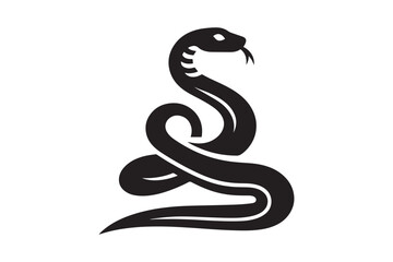 Snake Silhouette Vector Illustration