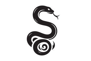 Snake Silhouette Vector Illustration