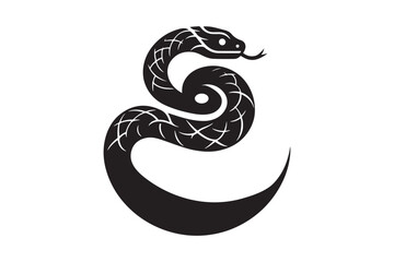 Snake Silhouette Vector Illustration