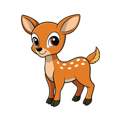 illustration of a cartoon deer