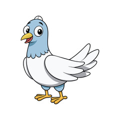 vector dove of peace art cartoon style