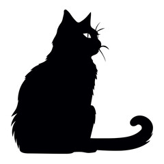 A cat silhouette
