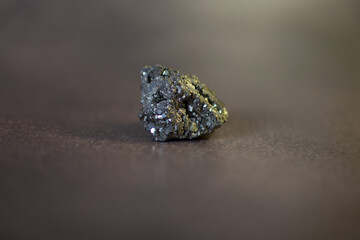 Pyrite. Pyrite is a metal that is similar to gold.