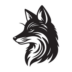 Fox vector silhouette