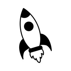 Fototapeta premium Rocket icon vector. Startup icon vector.