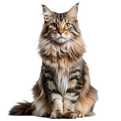 Portrait Of Majestic Maine Coon Cat