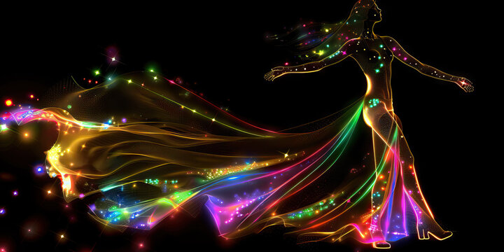 Fashion (Disco Fashion): A figure wearing disco attire, symbolizing the glamorous fashion of the disco era