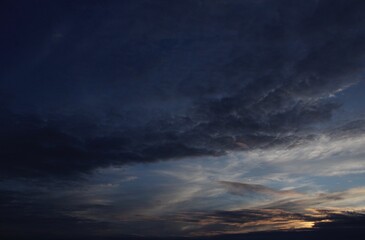Cool and Dark Sunset