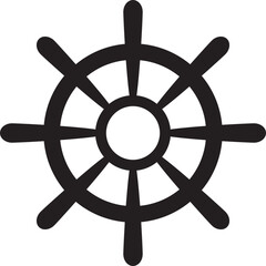 Obraz premium ship steering wheel