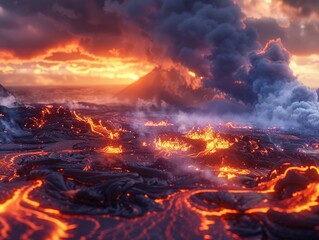 Lava Plume Ocean