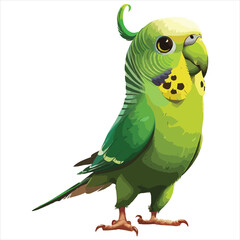 Parrot flat vector illustration Parrot cartoon vector illustration