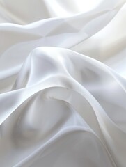 Obraz premium White Fabric Close Up